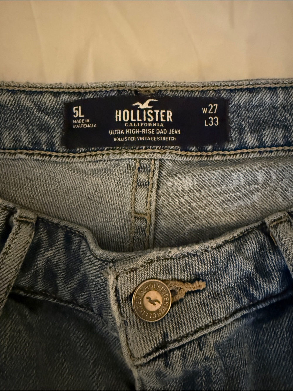 Hollister Women’s Relaxed Dad Jeans - Light Blue Wash